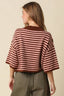 Natalia Stripe Loose Knit Top - Hallelu Clothing Boutique