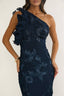Navy Floral Maxi Dress - Hallelu Clothing Boutique