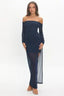 Navy Sheer Dress - Hallelu Clothing Boutique