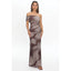 OFF SHOULDER PALM MAXI DRESS