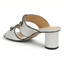 Off-White & Black Leather Two-Strap Mule - Hallelu Clothing Boutique