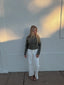 Olive Military Button Jacket - Hallelu Clothing Boutique
