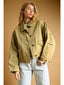 Olive Trend Jacket - Hallelu Clothing Boutique