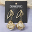 Open Leaf Fabric Rose Drop Earrings - Hallelu Clothing Boutique