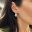 Pave Arrow Earrings – CZ Baguette Statement Earrings - Hallelu Clothing Boutique