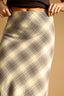 Plaid Bias Maxi Skirt