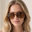 Polarized Classic Double Bridge Aviator Sunglasses - Hallelu Clothing Boutique
