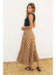 Polka Dot Flared Maxi Skirt - Hallelu Clothing Boutique