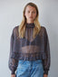 Polka Dot Mock Top - Hallelu Clothing Boutique