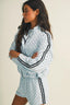 Polka Dot Side Stripe Jacket - Hallelu Clothing Boutique