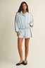 Polka Dot Side Stripe Jacket - Hallelu Clothing Boutique