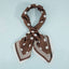 Polka Dot With Dotted Border Print Satin Square Scarf - Hallelu Clothing Boutique