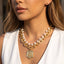 Royal Crest Pendant Pearl Strand Necklace - Hallelu Clothing Boutique