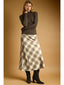 Plaid Bias Maxi Skirt