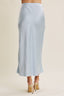 Saltwater Satin Midi Skirt