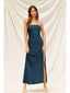 Satin Strapless Maxi Dress - Hallelu Clothing Boutique
