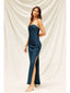 Satin Strapless Maxi Dress - Hallelu Clothing Boutique