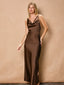 Satin Twisted Strap Maxi