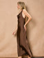 Satin Twisted Strap Maxi - Hallelu Clothing Boutique
