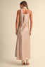 Scarf Sleeveless Midi Dress