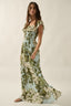 Sea Glass Florals Maxi Dress - Hallelu Clothing Boutique
