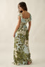 Sea Glass Florals Maxi Dress - Hallelu Clothing Boutique