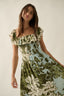 Sea Glass Florals Maxi Dress - Hallelu Clothing Boutique