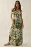 Sea Glass Florals Maxi Dress - Hallelu Clothing Boutique