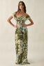 Sea Glass Florals Maxi Dress - Hallelu Clothing Boutique