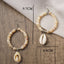 SEASIDE BEACH NATURAL SHELL BEADED EARRINGS_CWAJE1560 - Hallelu Clothing Boutique
