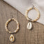 SEASIDE BEACH NATURAL SHELL BEADED EARRINGS_CWAJE1560 - Hallelu Clothing Boutique