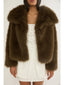 Shawl Faux Fur Coat