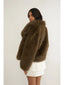 Shawl Faux Fur Coat - Hallelu Clothing Boutique