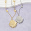 Shell And Starfish Station Chain Necklace - Hallelu Clothing Boutique