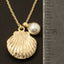 Shell Pendant Gold Necklace - Hallelu Clothing Boutique