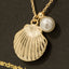 Shell Pendant Gold Necklace - Hallelu Clothing Boutique