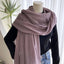 Solid Cotton Linen Scarf for Women Summer Sun Prot_CWASC1451 - Hallelu Clothing Boutique