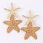 Starfish Faux Straw Earrings - Hallelu Clothing Boutique