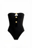 Strapless Cut Out One Piece Swimsuit - Hallelu Clothing Boutique