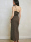 Stripe One Shoulder Maxi Dress - Hallelu Clothing Boutique
