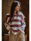 Striped Cotton Boat-Neck Sweater