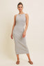 The Harbor Grey Midi Dress - Hallelu Clothing Boutique