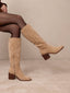 The Harriet | Almond Tall Riding Fall Boot - Hallelu Clothing Boutique