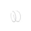 Thin CZ Minimalist Hoop Earrings (K374) - Hallelu Clothing Boutique