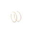 Thin CZ Minimalist Hoop Earrings (K374) - Hallelu Clothing Boutique