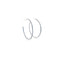 Thin CZ Minimalist Hoop Earrings