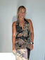 Tropical Leaf Halter Dress - Hallelu Clothing Boutique