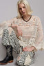 Crochet sheer sweater top