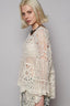 Crochet sheer sweater top