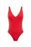 V Neck Ladder Cutout One-Piece - Hallelu Clothing Boutique